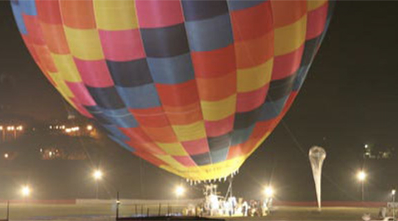 Hot air balloon altitude world record