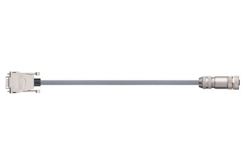 readycable® encoder cable suitable for Festo NEBM-M12G8-E-xxx-S1G9, base cable PVC 7.5 x d