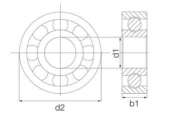 BB-608-B180-10-GL technical drawing