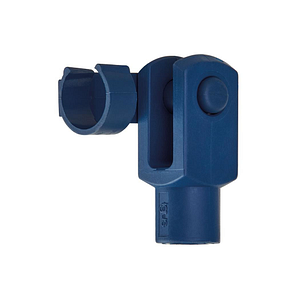 Clevis joint with spring-loaded fixing clip, detectable, GERMF-DT, igubal®