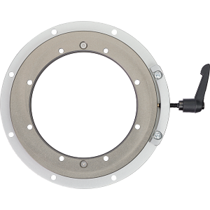 iglidur® slewing ring, PRT-04, manual clamp with slewing ring made of aluminium
