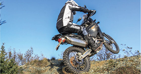 Motorcykel og scooter med motor