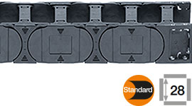 E-Kæder med tværstivere ved hvert led