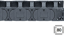 E-Kæder med tværstivere ved hvert led