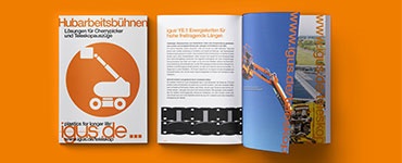 Brochure "Løsninger for arbejdsplatforme og telekopisk udstyr"