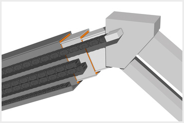 Smørefrit leje med iglidur®-stangmateriale