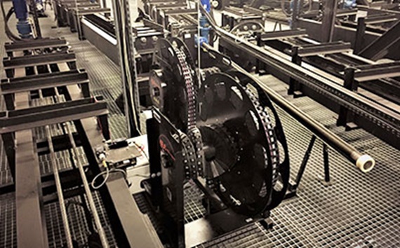 e-spool under loftet