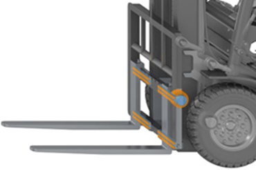 iglidur®-stangmaterialer på gaffelophæng