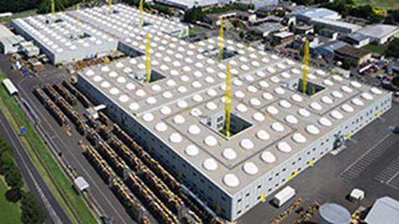 Billede af den nuværende fleksible igus®-fabrik i Køln