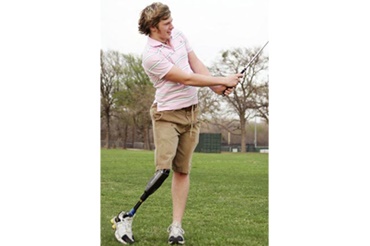 Benprotese med iglidur®-lejer af Blatchford Products