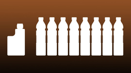 Olieflaske og drikkevandsflasker
