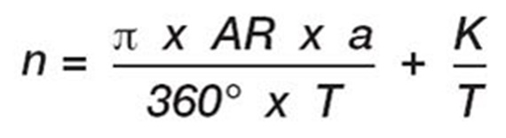 Formel til beregning af antal kædeled